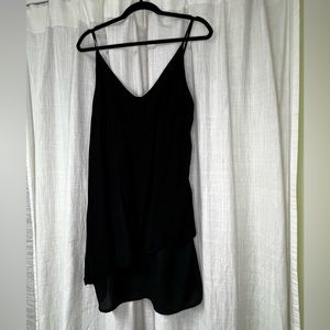Black slip dress